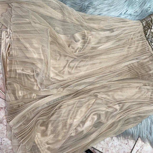 SUE WONG PLEATED HALTER MINI DRESS - Picture 3 of 9